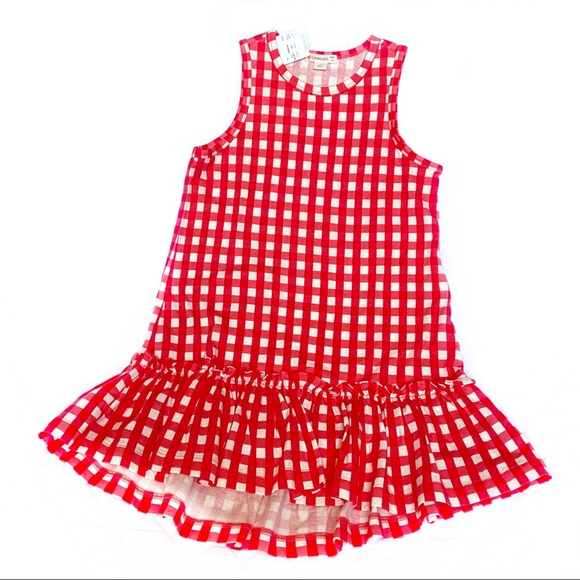 Crewcuts Drop Waist Gingham Dress, NWT - Picture 3 of 5